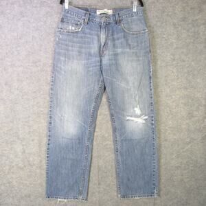 Levis 559 Jeans Mens 32x32 Blue Relaxed Straight Leg Distressed Denim Y2K 00s